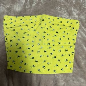 Yellow crop top